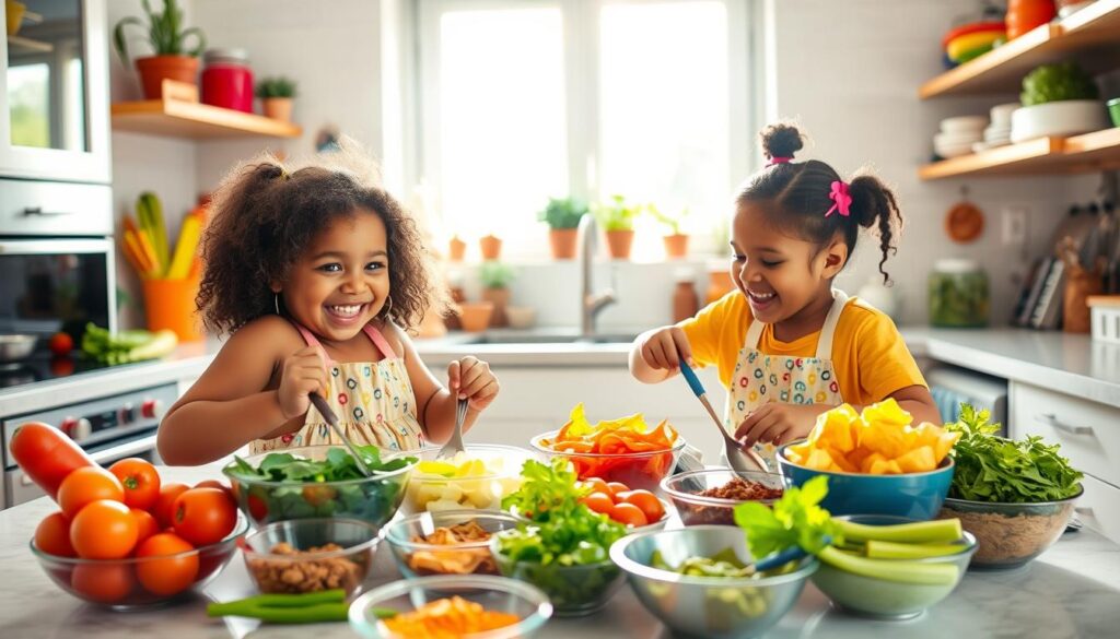 Kids Cooking Together