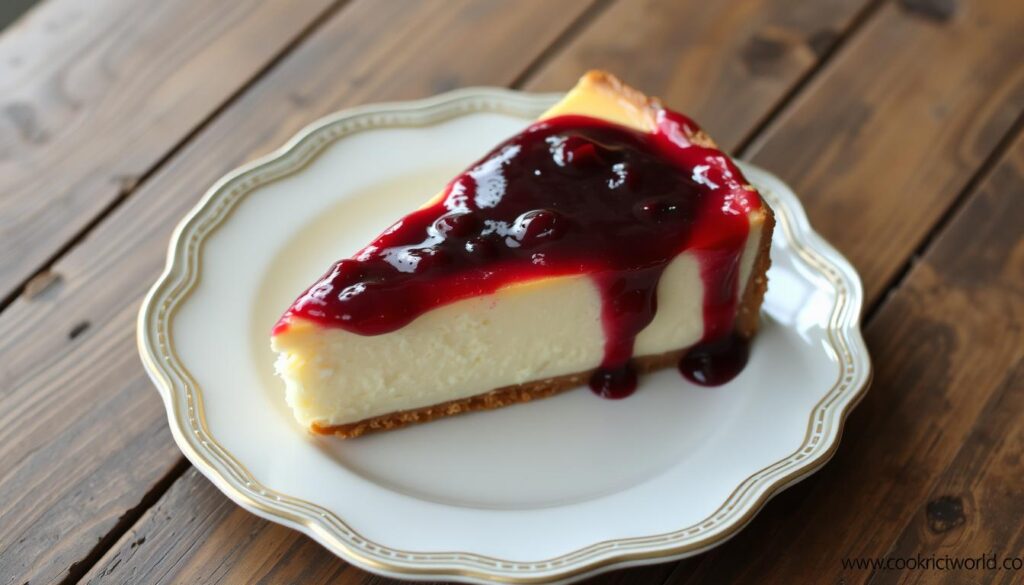 Rich and creamy cheesecake