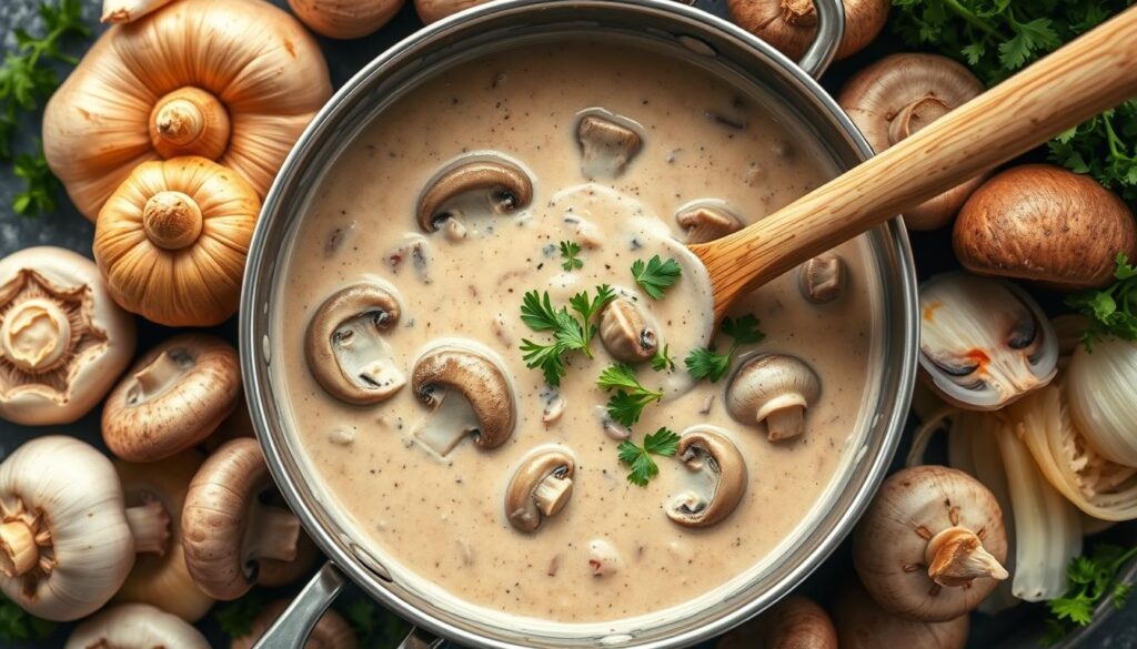 creamy mushroom sauce recipe