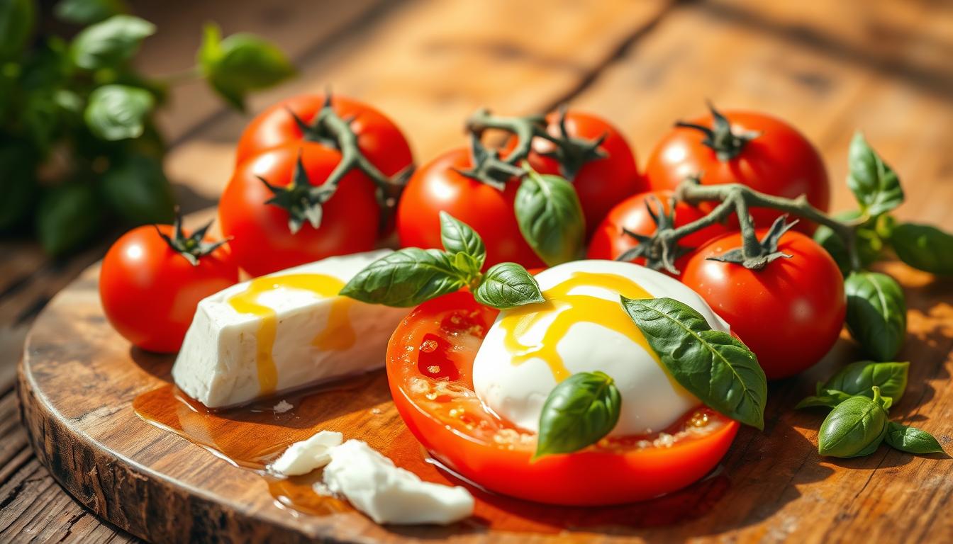 tomato and mozzarella